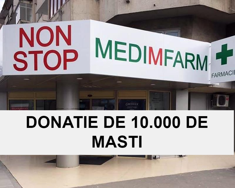 Farmacia MEDIMFARM doneaza 10.000 de masti